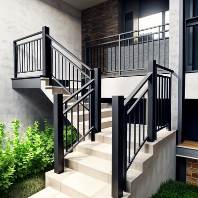 OEM Współczesny schodowy klamry balustrady Aluminiowy elegancki projekt